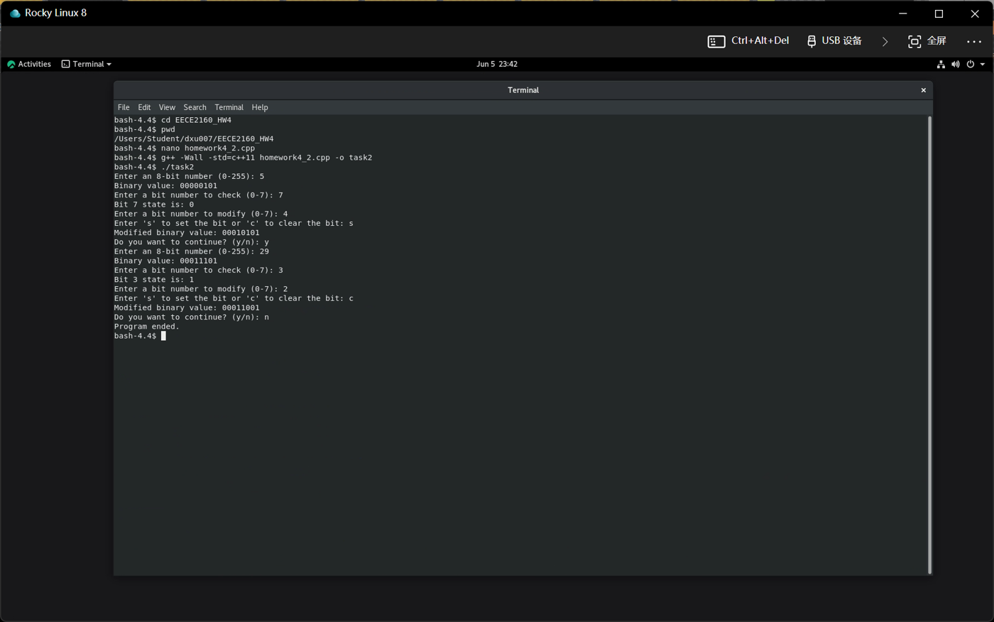 Interactive C++ Bit-Manipulation Utility